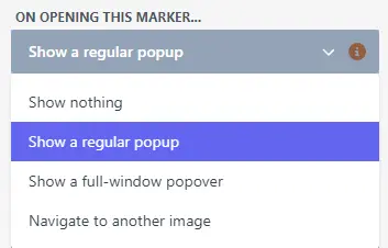 Marker default behavior