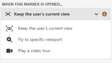 Marker viewport selector