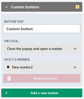 Custom page buttons