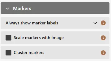 Marker UI settings